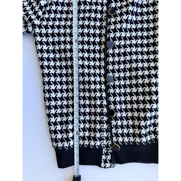 Oversized Houndstooth Bomber L'Academie Sophia Jacket SOLD OUT ON REVOLVE Small - Picture 12 of 13
